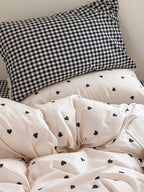 Mallow Contrast Washed Cotton Duvet Cover original reference image 14