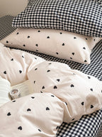 Mallow Contrast Washed Cotton Duvet Cover original reference image 15
