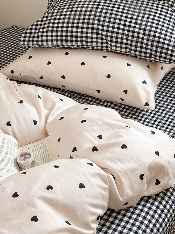 Mallow Contrast Washed Cotton Duvet Cover original reference image 15
