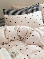 Mallow Contrast Washed Cotton Duvet Cover original reference image 16