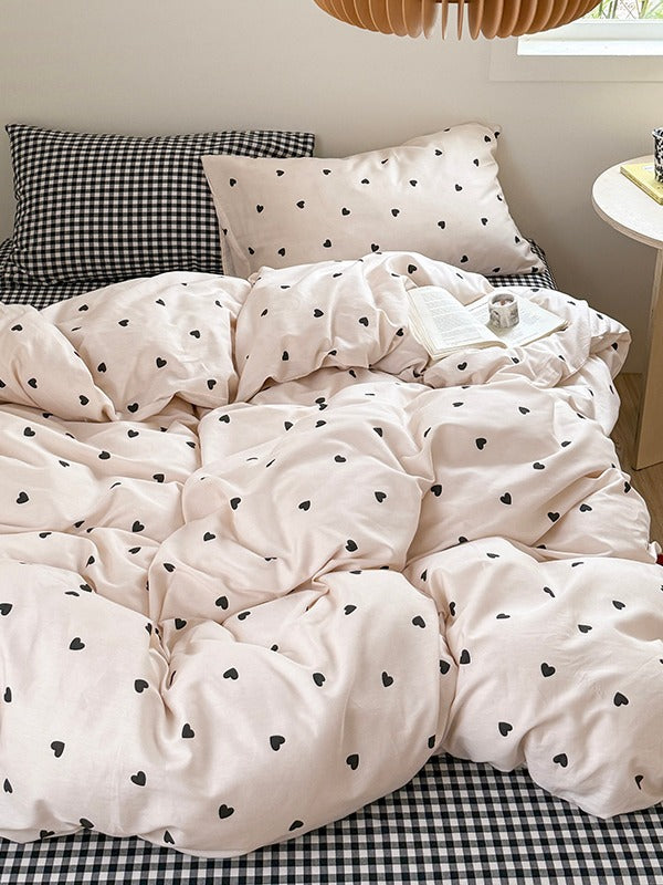 Mallow Contrast Washed Cotton Duvet Cover original reference image 17