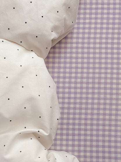 Mallow Contrast Washed Cotton Duvet Cover original reference image 19