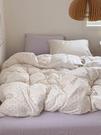 Mallow Contrast Washed Cotton Duvet Cover original reference image 21