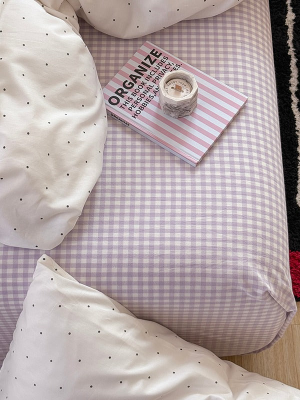 Mallow Contrast Washed Cotton Duvet Cover original reference image 22