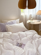 Mallow Contrast Washed Cotton Duvet Cover original reference image 23