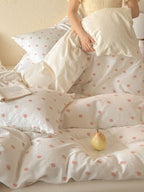 Meadow Clip Jacquard Brushed Cotton Duvet Cover original reference image 4