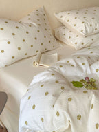 Meadow Clip Jacquard Brushed Cotton Duvet Cover original reference image 11