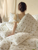 Meadow Clip Jacquard Brushed Cotton Duvet Cover original reference image 12