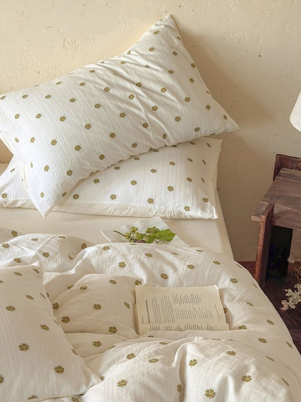 Meadow Clip Jacquard Brushed Cotton Duvet Cover original reference image 15
