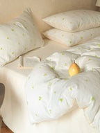 Meadow Clip Jacquard Brushed Cotton Duvet Cover original reference image 18