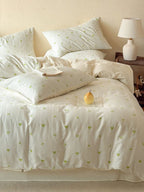 Meadow Clip Jacquard Brushed Cotton Duvet Cover original reference image 19