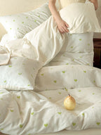 Meadow Clip Jacquard Brushed Cotton Duvet Cover original reference image 20