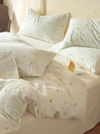 Meadow Clip Jacquard Brushed Cotton Duvet Cover original reference image 22