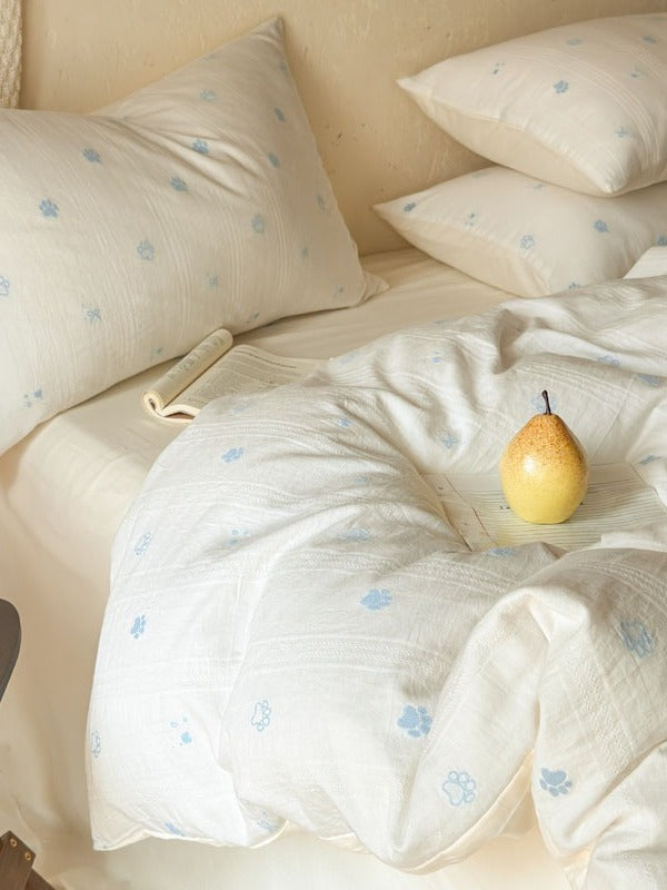 Meadow Clip Jacquard Brushed Cotton Duvet Cover original reference image 26