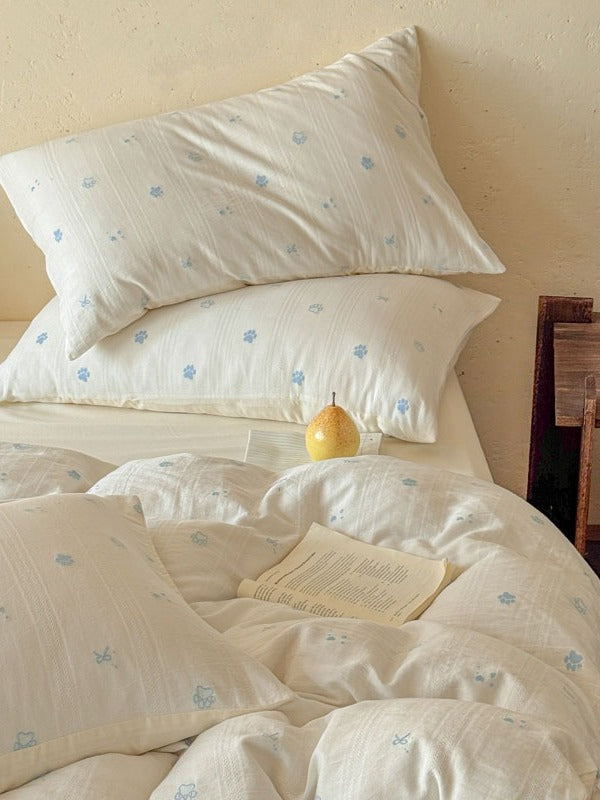 Meadow Clip Jacquard Brushed Cotton Duvet Cover original reference image 31