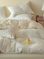 Meadow Clip Jacquard Brushed Cotton Duvet Cover original reference image 32