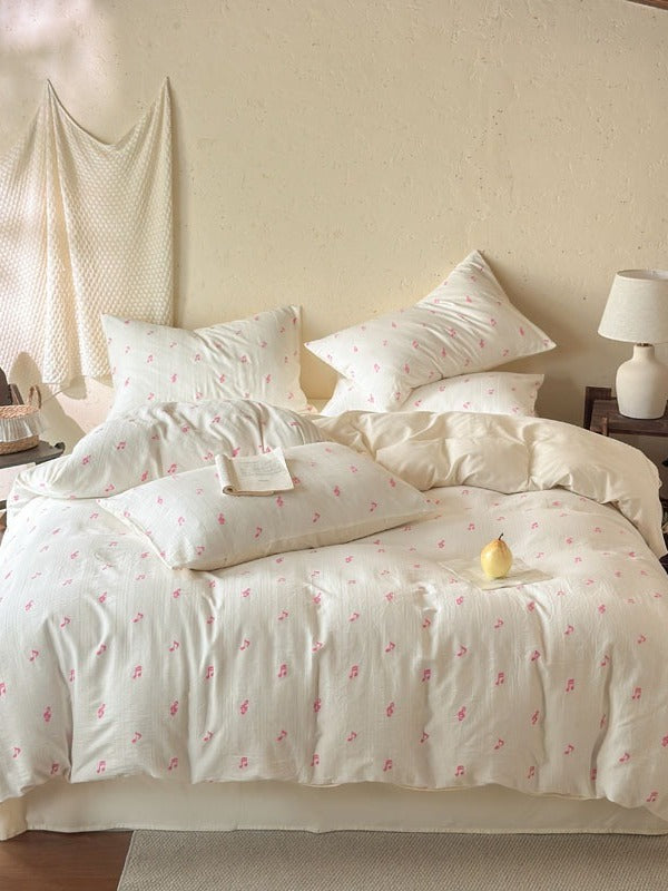 Meadow Clip Jacquard Brushed Cotton Duvet Cover original reference image 33