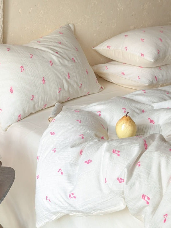 Meadow Clip Jacquard Brushed Cotton Duvet Cover original reference image 34