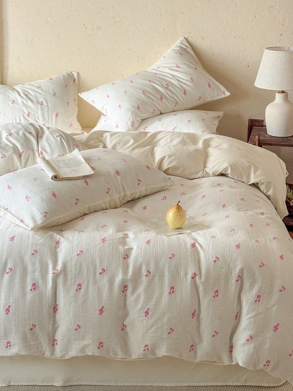 Meadow Clip Jacquard Brushed Cotton Duvet Cover original reference image 35