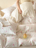 Meadow Clip Jacquard Brushed Cotton Duvet Cover original reference image 36