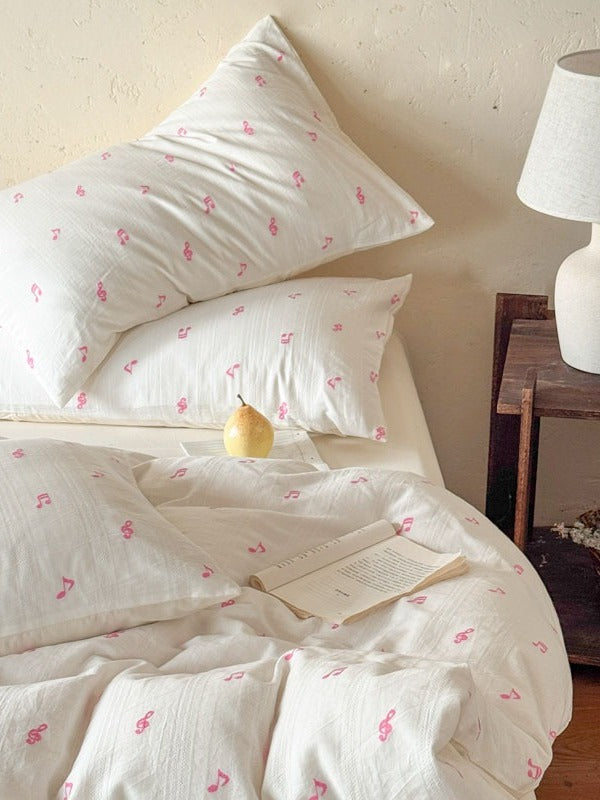 Meadow Clip Jacquard Brushed Cotton Duvet Cover original reference image 39