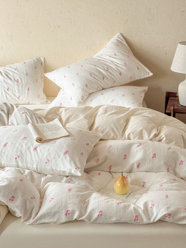 Meadow Clip Jacquard Brushed Cotton Duvet Cover original reference image 40