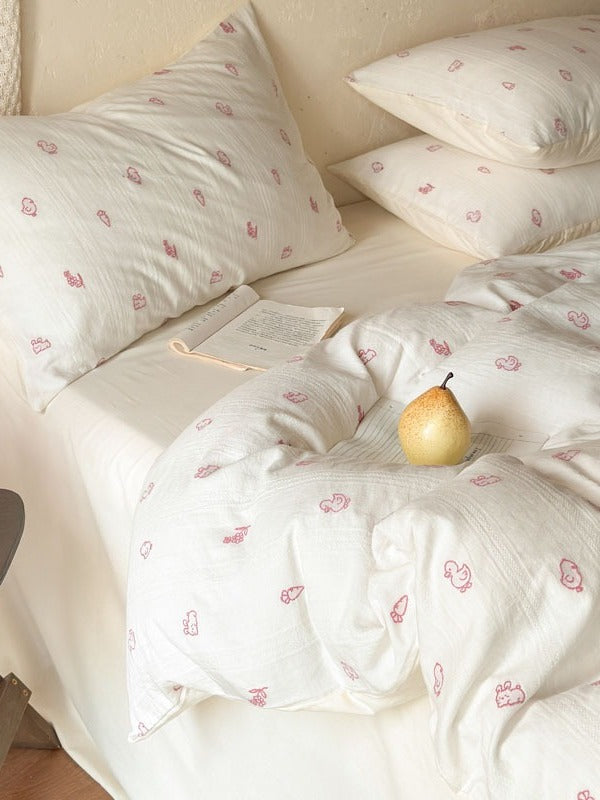 Meadow Clip Jacquard Brushed Cotton Duvet Cover original reference image 41