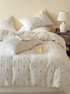 Meadow Clip Jacquard Brushed Cotton Duvet Cover original reference image 43