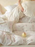Meadow Clip Jacquard Brushed Cotton Duvet Cover original reference image 44