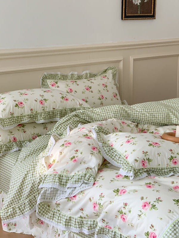 Meadow Garden Printed Cotton Duvet Cover original reference image 3
