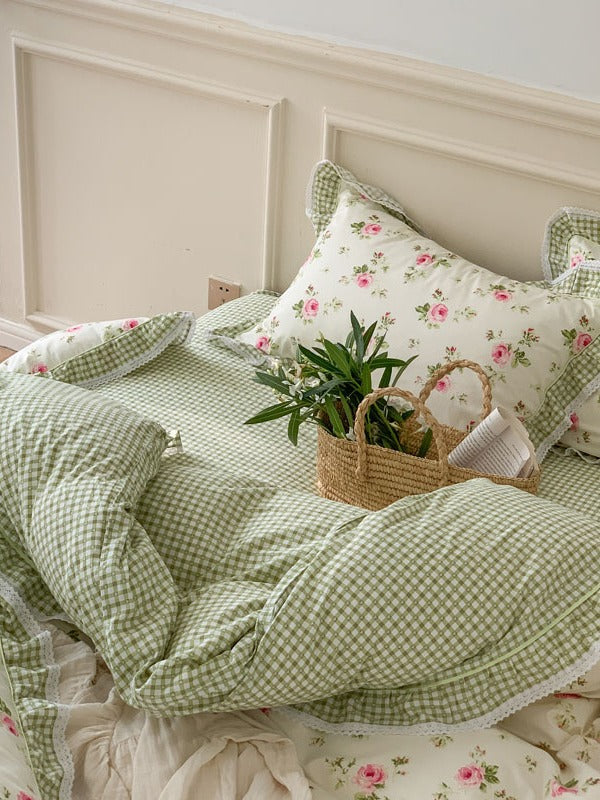 Meadow Garden Printed Cotton Duvet Cover original reference image 5