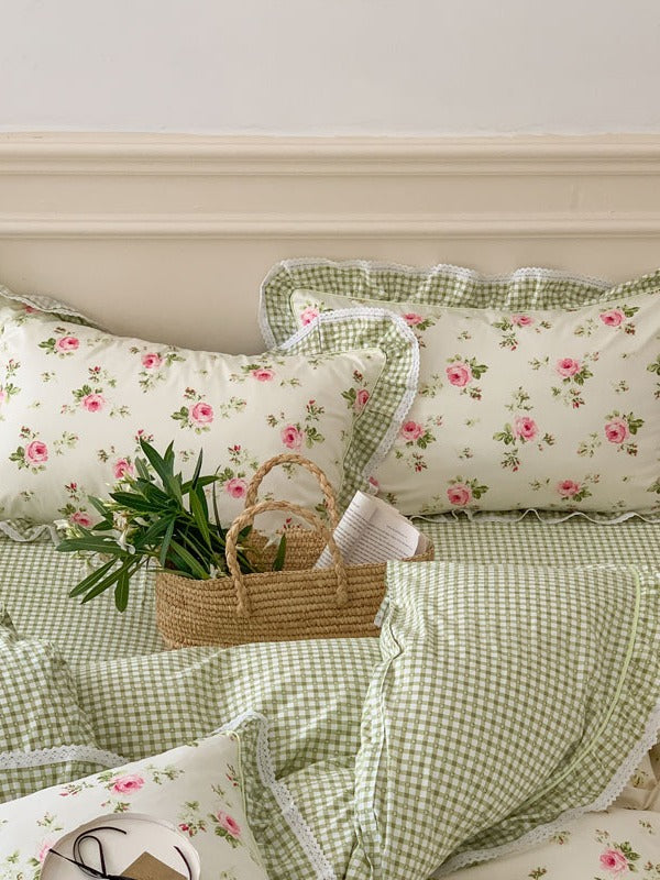 Meadow Garden Printed Cotton Duvet Cover original reference image 6