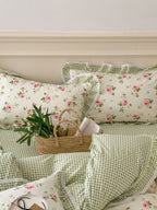 Meadow Garden Printed Cotton Duvet Cover original reference image 6