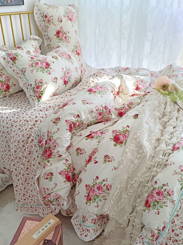 Meadow Garden Printed Cotton Duvet Cover original reference image 16