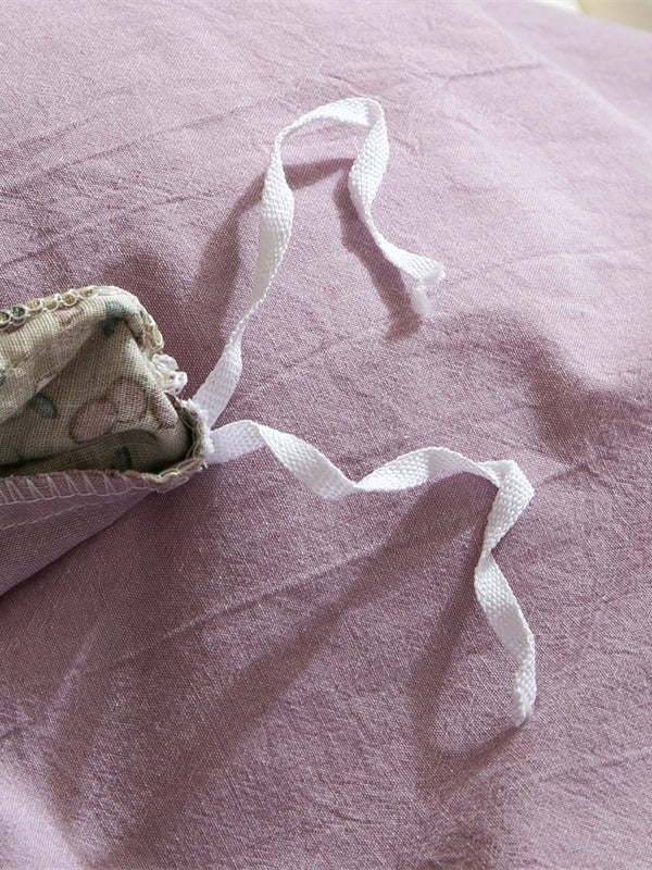 Meadow Muslin Floral Duvet Cover original reference image 7