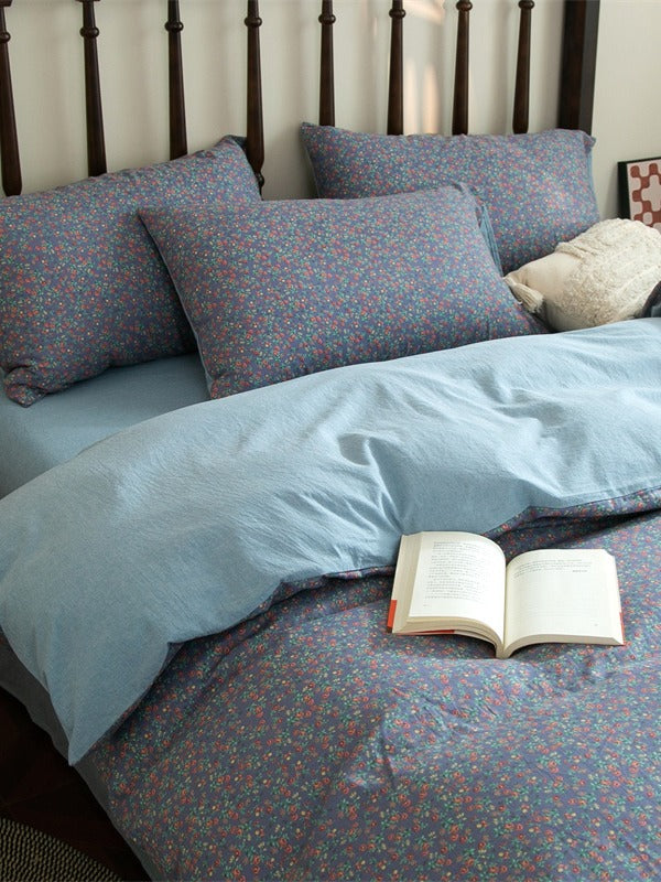 Meadow Muslin Floral Duvet Cover original reference image 9