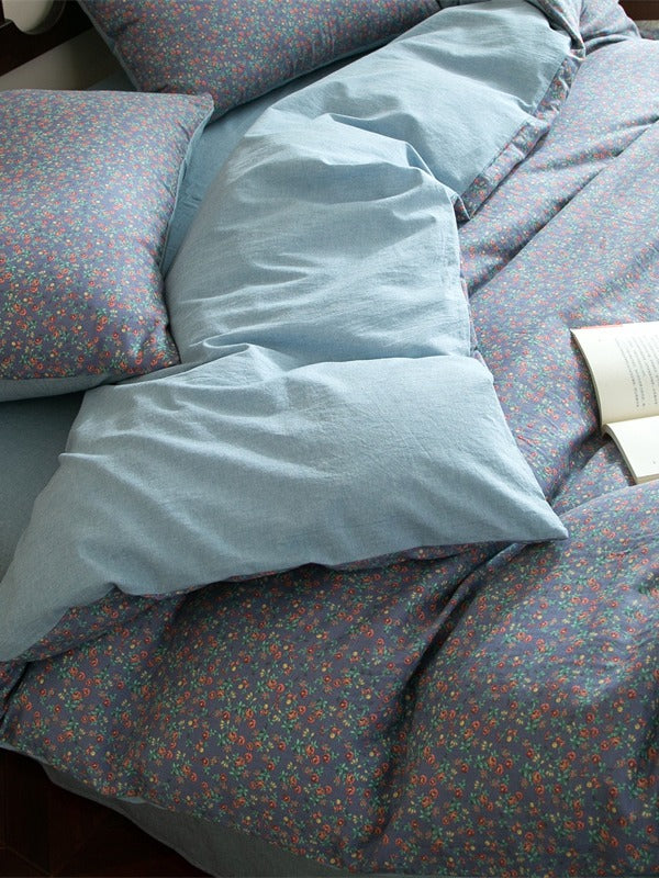Meadow Muslin Floral Duvet Cover original reference image 12