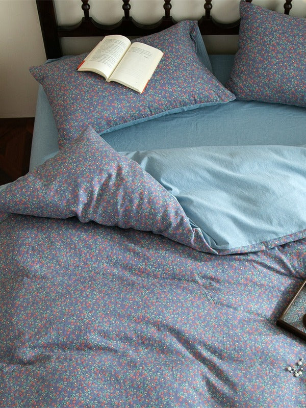 Meadow Muslin Floral Duvet Cover original reference image 17