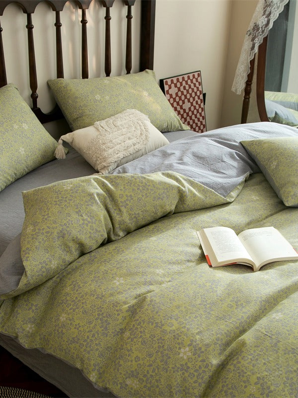 Meadow Muslin Floral Duvet Cover original reference image 18