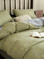Meadow Muslin Floral Duvet Cover original reference image 21