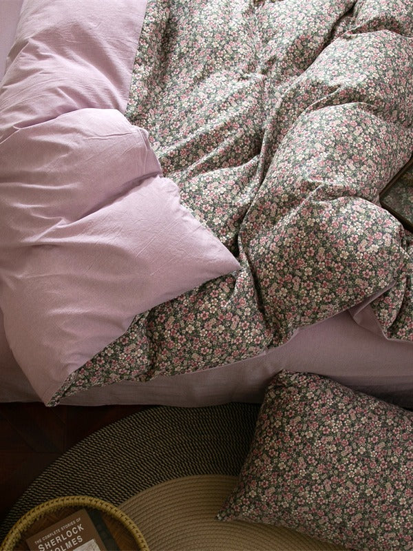 Meadow Muslin Floral Duvet Cover original reference image 37