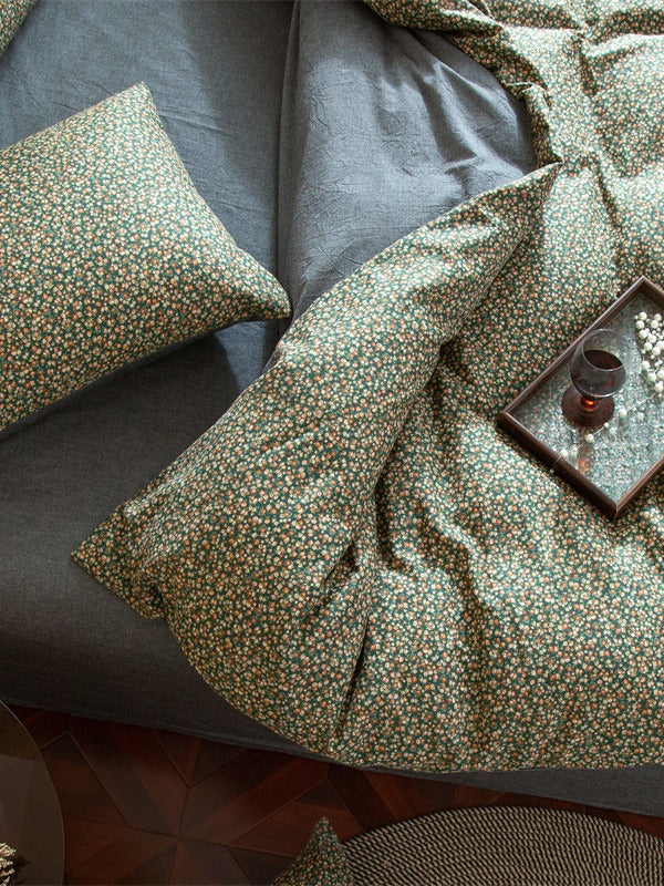 Meadow Muslin Floral Duvet Cover original reference image 51