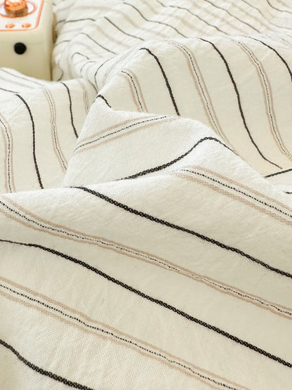 Meridian Stitch Washed Cotton Duvet Cover original reference image 3