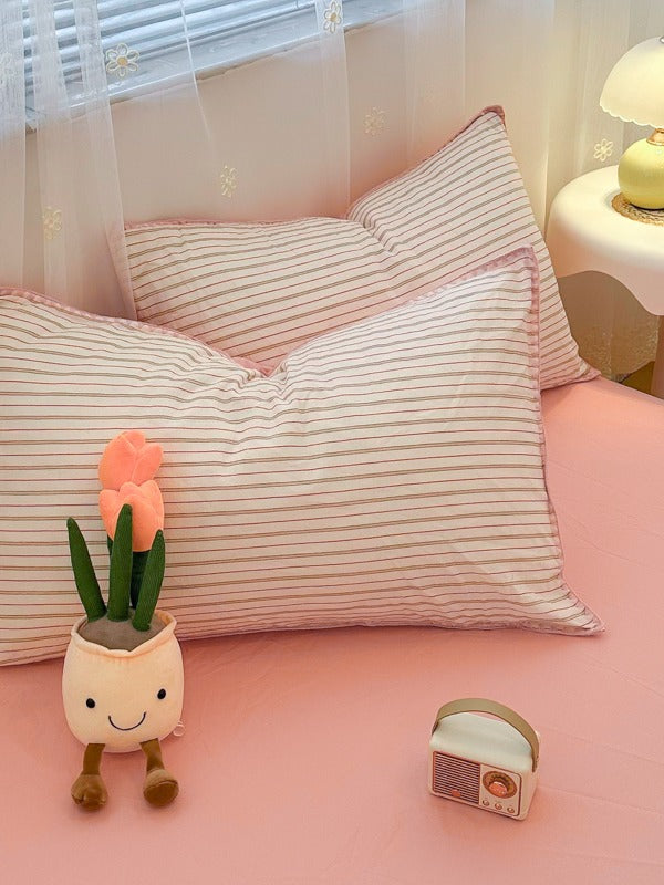 Meridian Stitch Washed Cotton Duvet Cover original reference image 8