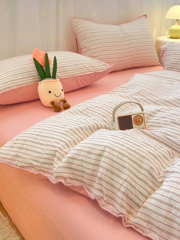 Meridian Stitch Washed Cotton Duvet Cover original reference image 10