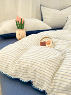 Meridian Stitch Washed Cotton Duvet Cover original reference image 15