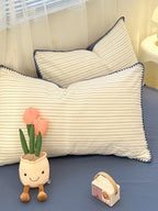 Meridian Stitch Washed Cotton Duvet Cover original reference image 17