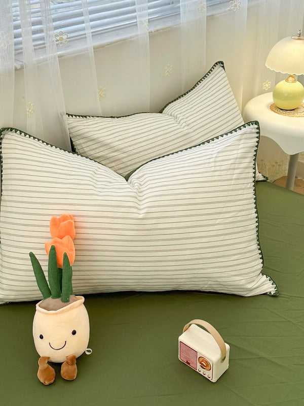 Meridian Stitch Washed Cotton Duvet Cover original reference image 19