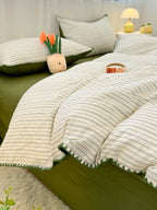 Meridian Stitch Washed Cotton Duvet Cover original reference image 21