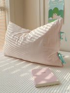 Mira Bow Gingham Washed Cotton Pillowcase original reference image 4